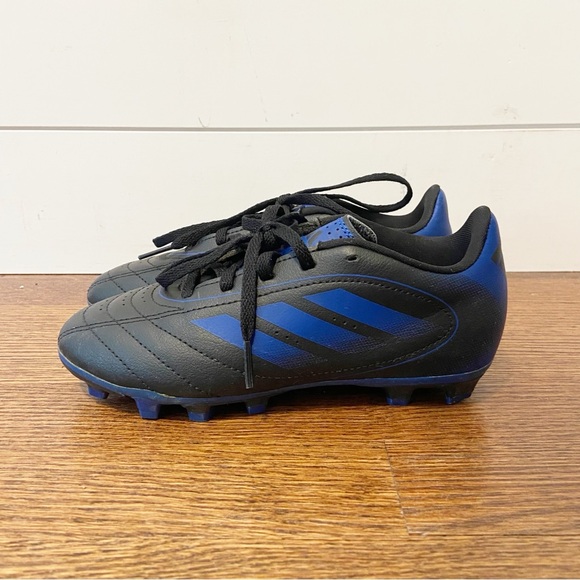 Adidas | Youth Goletto Soccer Cleats in Black/Blue Size 2 - Picture 1 of 8